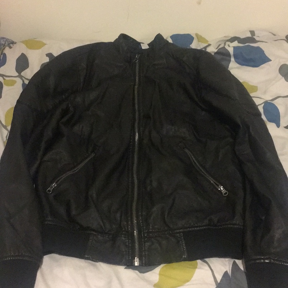 Faux leather jacket